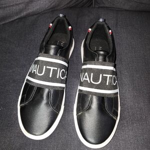 Nautica Men's Black Slip-On Sneakers